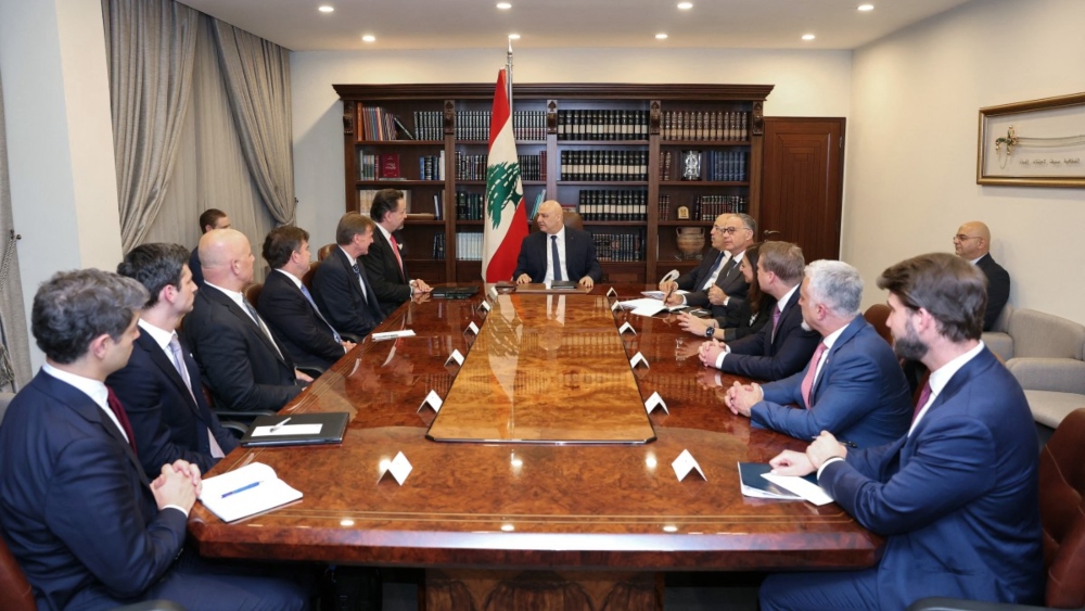 Lebanon fighting 'terror financing,' president tells US